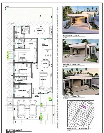 Casa com 3 quartos, 154 m² - Residencial Barão de Tremembé - Tremembé/SP